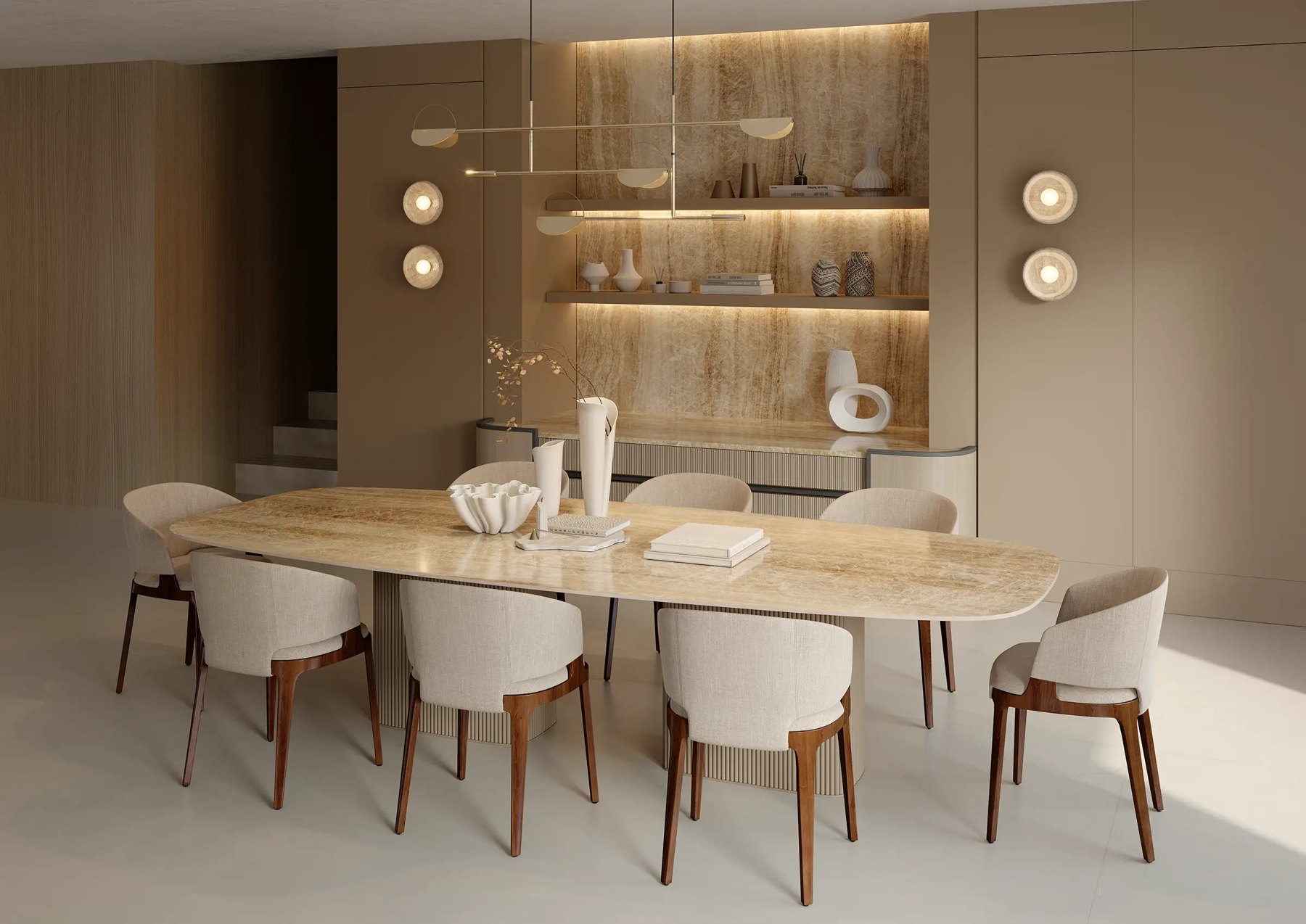Слэб из керамогранита Honey Onyx, 83×323 см, 12 мм, полированная, фото 5