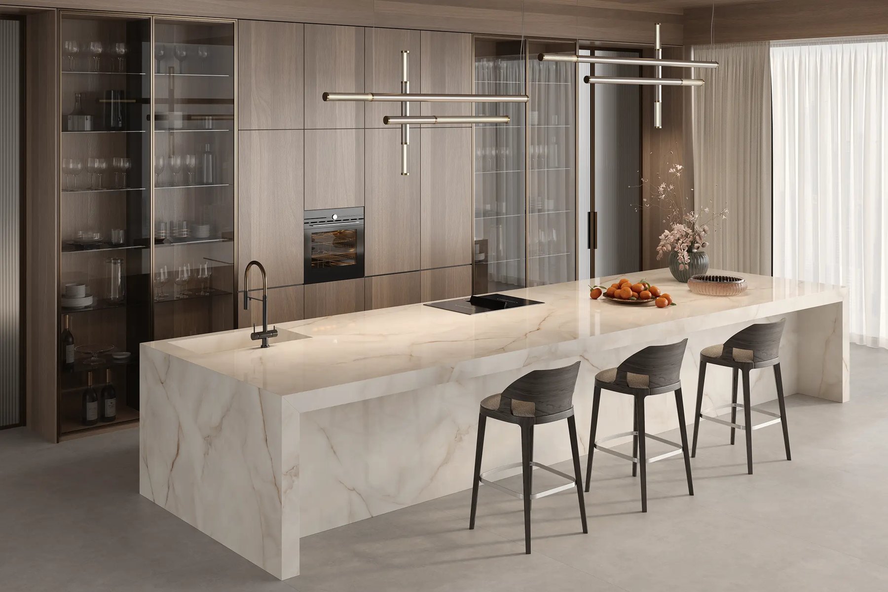 Слэб из керамогранита Lia Onyx, 163×323 см, 12 мм, мягкая матовая, фото 2
