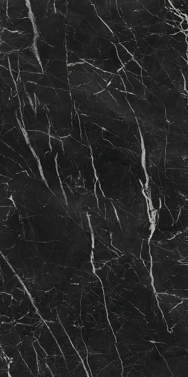 Слэб из керамогранита Nero Marquina, 83×323 см, 12 мм, полированная, фото 4