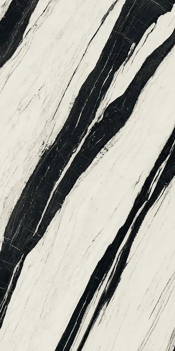 Слэб из керамогранита Panda White, 163×323 см, 12 мм, полированная, фото 2