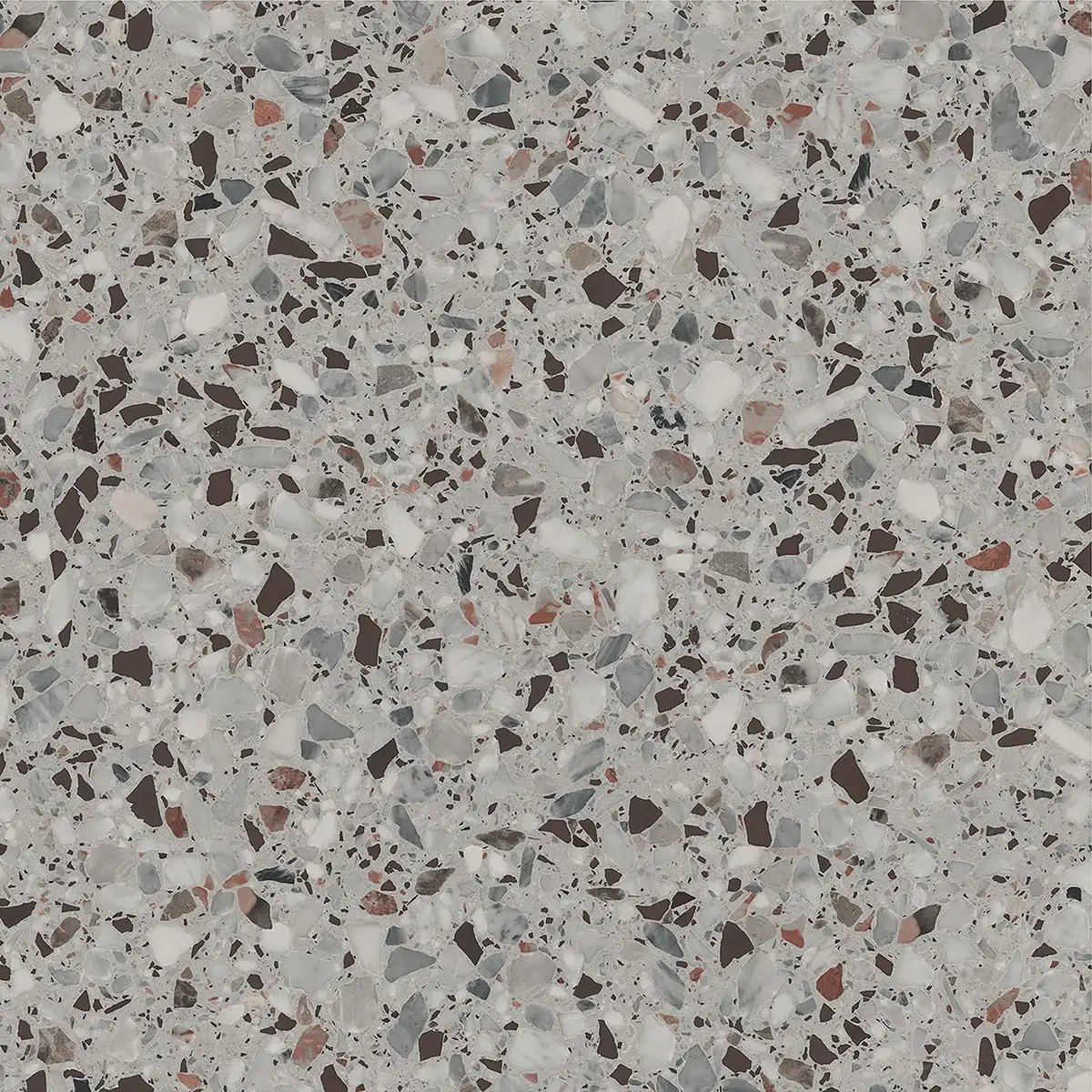 Керамогранит Terrazzo Grey, 80×80 см, 8 мм, матовая, фото 4